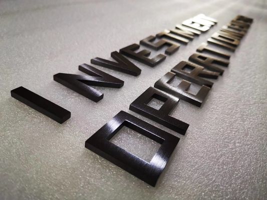 โรงแรม Silver Fabricated Stainless Steel Letters Flat Cut 20-200mm Thickness