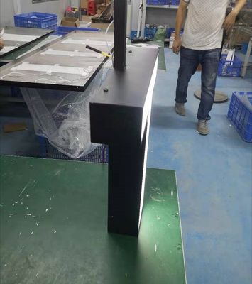 ป้ายอักษรโลหะ 3 มิติติดเพดานอะครีลิคสีดำสำหรับ Wall